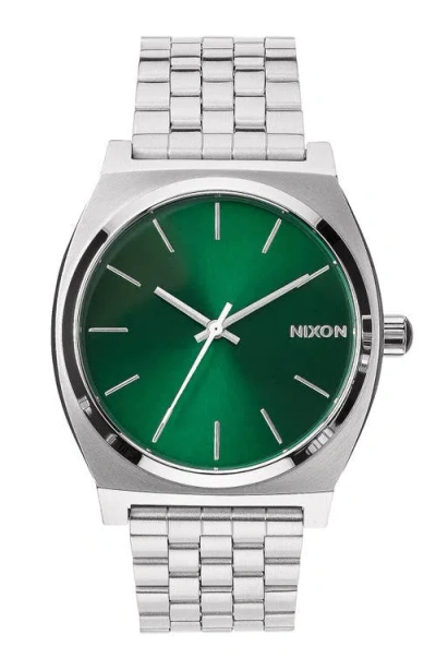 NIXON NIXON 'THE TIME TELLER' BRACELET WATCH, 37MM