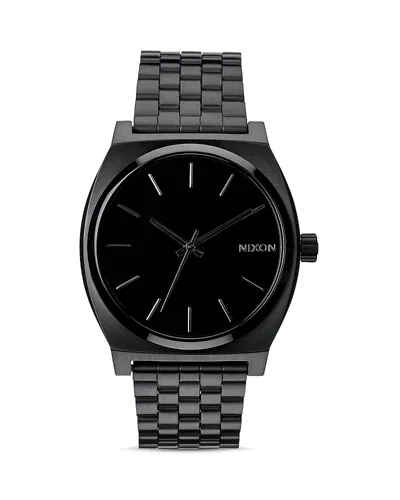 NIXON TIME TELLER ALL-BLACK WATCH, 37MM