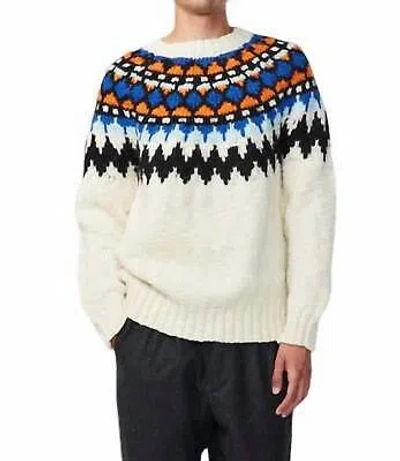 NN07 NN07 FELIX NORDIC SWEATER IN ECRU MULTI - SIZE XL
