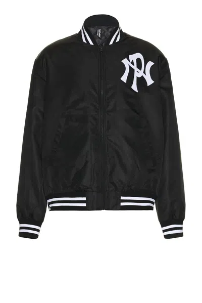NO PROBLEMO NYP NYLON VARSITY JACKET