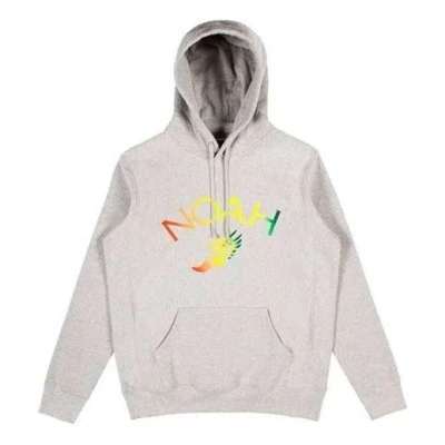 NOAH NOAH Winged Foot Embroidered Hoodie 'Grey'