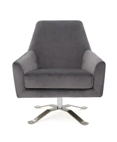 NOBLE HOUSE AILIS VELVET SWIVEL CLUB CHAIR
