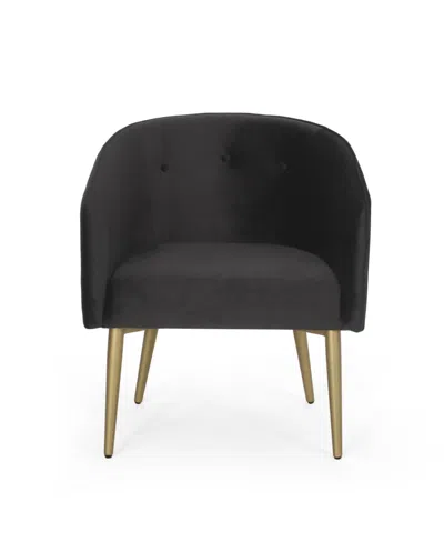 NOBLE HOUSE DESHLER MODERN GLAM TUFTED VELVET DINING CHAIR