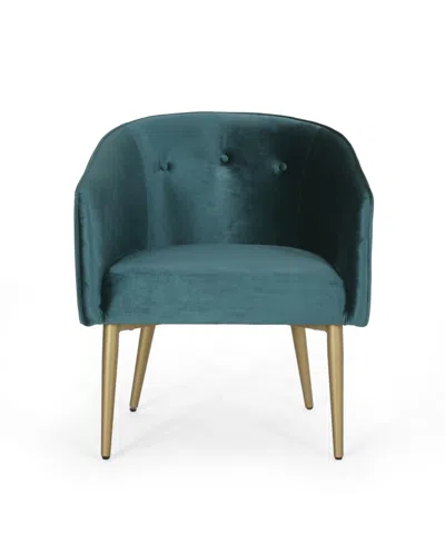 NOBLE HOUSE DESHLER MODERN GLAM TUFTED VELVET DINING CHAIR