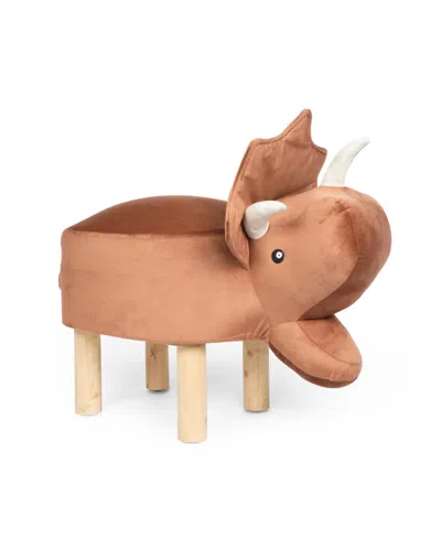 NOBLE HOUSE DUGWAY CONTEMPORARY KIDS TRICERATOPS OTTOMAN