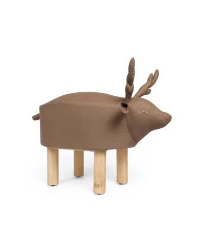 NOBLE HOUSE ELBERTA CONTEMPORARY KIDS DEER OTTOMAN