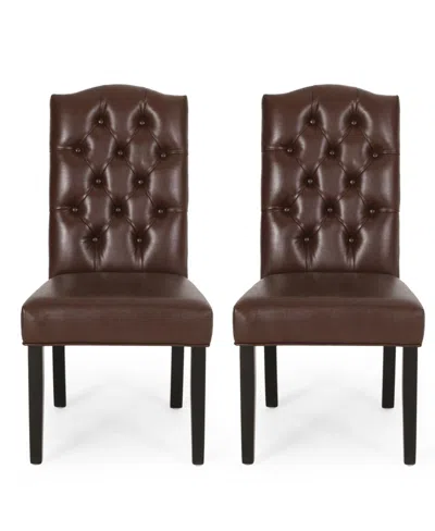 NOBLE HOUSE HARRIET CONTEMPORARY TUFTED DINING CHAIRS SET, 2 PIECE