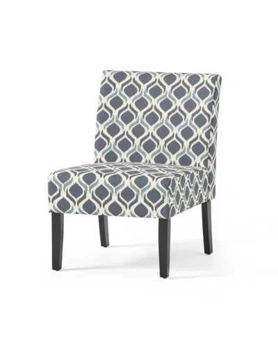 NOBLE HOUSE KASSI CONTEMPORARY FABRIC SLIPPER ACCENT CHAIR