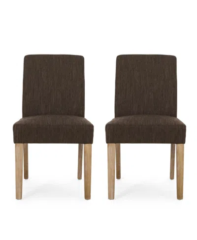 NOBLE HOUSE KUNA CONTEMPORARY UPHOLSTERED DINING CHAIR SET, 2 PIECE