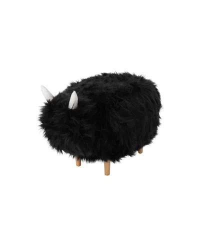 NOBLE HOUSE LEVI FURRY YAK OTTOMAN