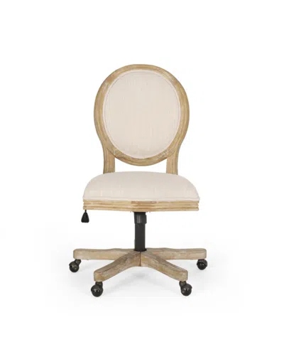 NOBLE HOUSE PISHKIN FRENCH COUNTRY UPHOLSTERED SWIVEL OFFICE CHAIR