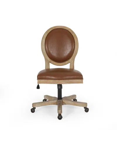 NOBLE HOUSE PISHKIN FRENCH COUNTRY UPHOLSTERED SWIVEL OFFICE CHAIR