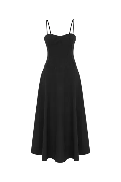 NOCTURNE CORSET DETAILED MIDI DRESS