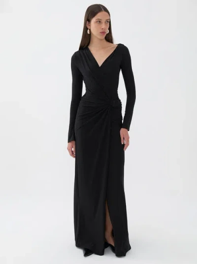 NOCTURNE NOCTURNE KNOTTED LONG DRESS