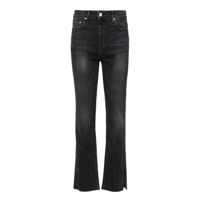 NOEND DENIM BLACK FARRAH KICK FLARE JEANS IN NASHVILLE