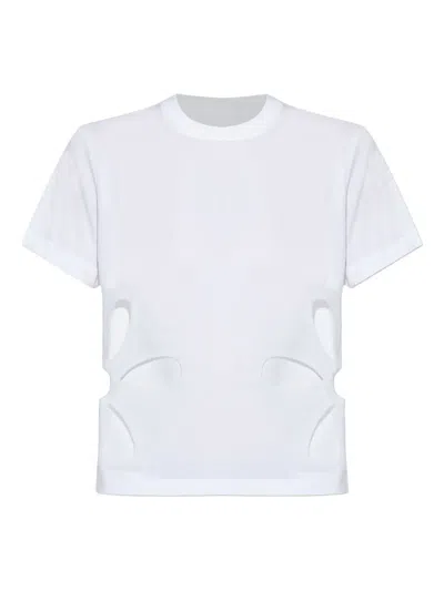 NOIR KEI NINOMIYA FLORAL CUT-OUT T-SHIRT