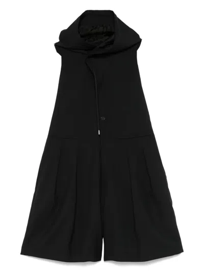 NOIR KEI NINOMIYA HOODED PLAYSUIT