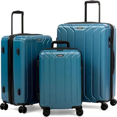 NONSTOP NONSTOP NEW YORK 3 PIECE SET (20" 24" 28") 4-WHEEL LUGGAGE SET + 3 PACKING CUBES