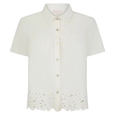 NOOKI DESIGN WOMEN'S WHITE JADA SHIRT - NATURAL