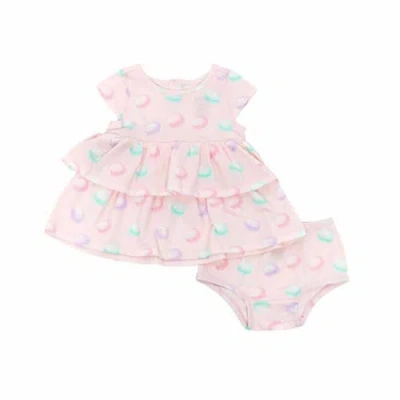 NORANI NORANI KIDS ORGANIC LAYERED DRESS WITH MATCHING BLOOMERS