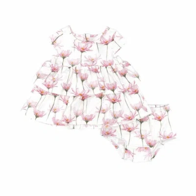 NORANI NORANI KIDS ORGANIC LAYERED DRESS WITH MATCHING BLOOMERS