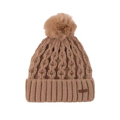 NORDBRON WOMEN'S BROWN GIADA CAMEL BEANIE