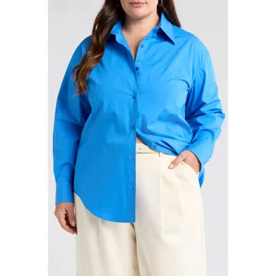 NORDSTROM NORDSTROM COTTON POPLIN BUTTON-UP SHIRT