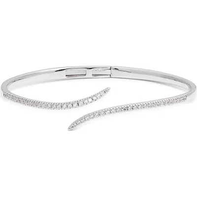 NORDSTROM NORDSTROM CUBIC ZIRCONIA BYPASS CUFF BRACELET