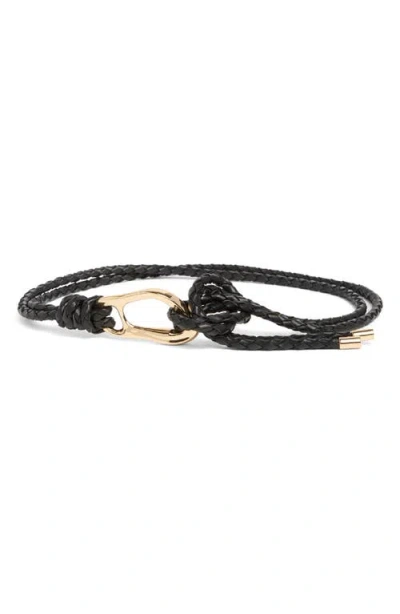NORDSTROM NORDSTROM SYD WOVEN LEATHER TIE BELT