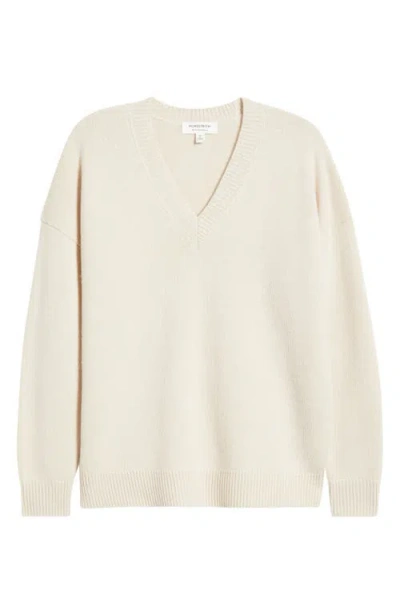 NORDSTROM NORDSTROM V-NECK WOOL & CASHMERE SWEATER