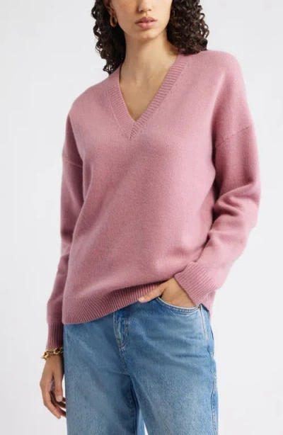 NORDSTROM NORDSTROM V-NECK WOOL & CASHMERE SWEATER