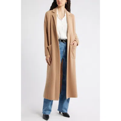 NORDSTROM NORDSTROM WOOL & CASHMERE LONGLINE CARDIGAN
