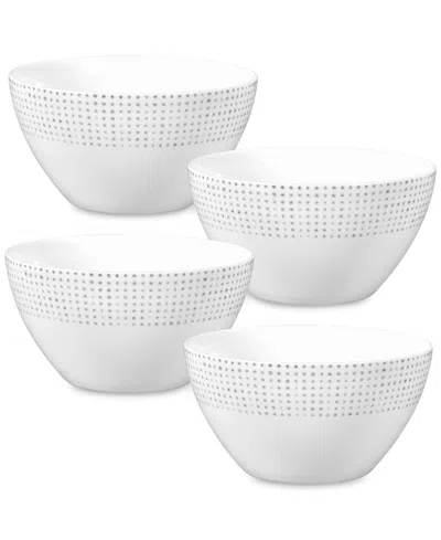 NORITAKE HAMMOCK "DOTS" ALL-PURPOSE BOWLS, SET OF 4