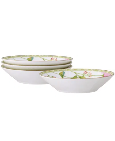 NORITAKE POPPY PLACE 4 OZ FRUIT BOWLS 4 PIECE SET, 5.5"