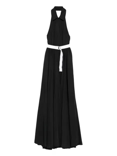 NORMA KAMALI BELTED MAXI DRESS