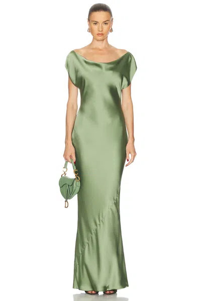 NORMA KAMALI CAP SLEEVE MARIA GOWN