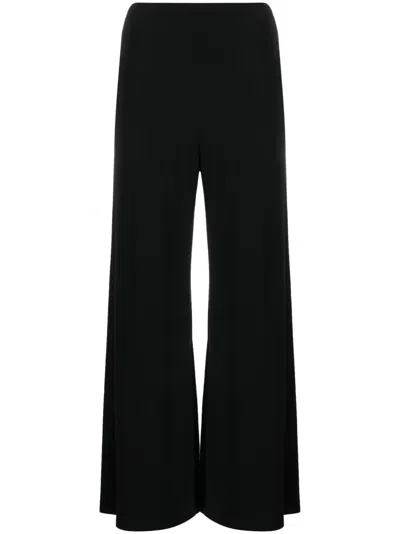 NORMA KAMALI CROPPED WIDE-LEG TROUSERS