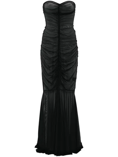 NORMA KAMALI STRAPLESS FISHTAIL GOWN