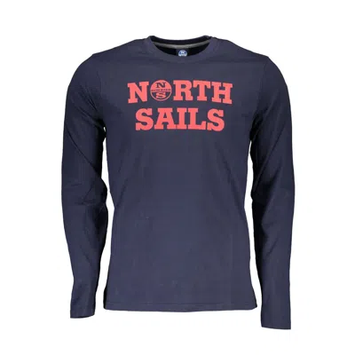NORTH SAILS BLUE COTTON MEN T-SHIRT