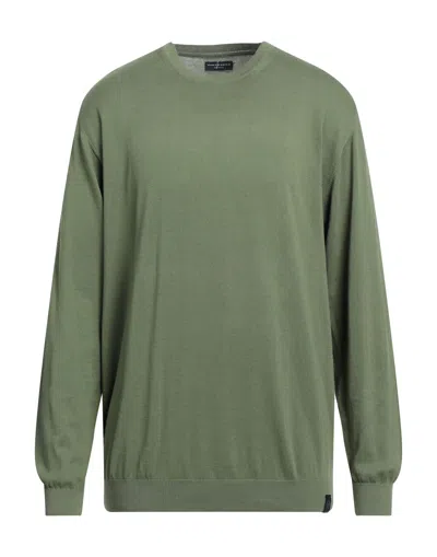NORTH SAILS NORTH SAILS MAN SWEATER MILITARY GREEN SIZE XXS COTTON
