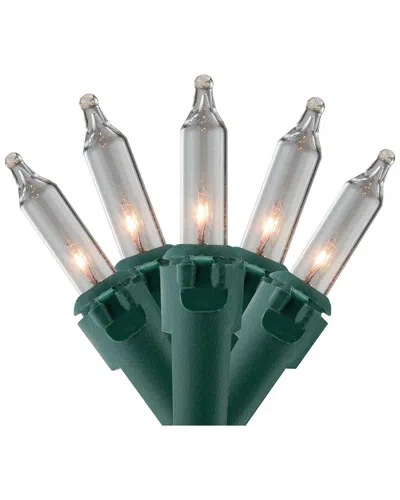 NORTHERN LIGHTS NORTHLIGHT 100-COUNT CLEAR MINI CHRISTMAS LIGHT SET 20.25FT GREEN WIRE
