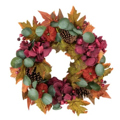 NORTHLIGHT NORTHLIGHT ARTIFICIAL FLORAL AND PINECONE FALL HARVEST WREATH