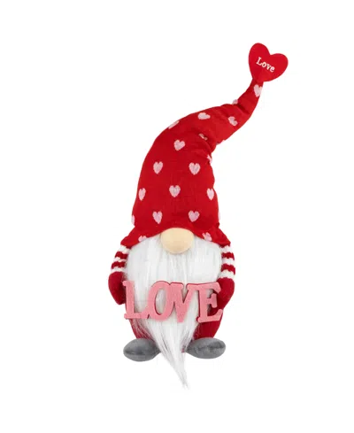 NORTHLIGHT HEARTS AND LOVE VALENTINE'S DAY GNOME, 18.5"