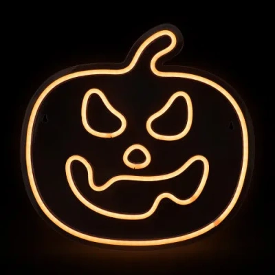 NORTHLIGHT NORTHLIGHT LED JACK-O-LANTERN NEON LIGHTED HALLOWEEN WALL OR WINDOW DECORATION