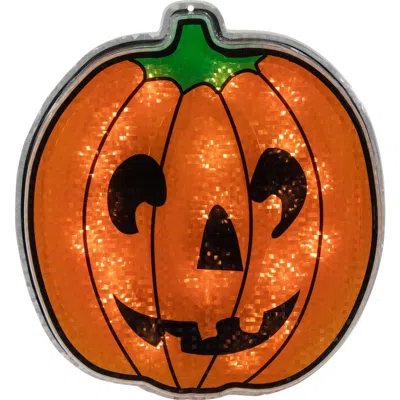 NORTHLIGHT NORTHLIGHT LIGHTED JACK O' LANTERN HALLOWEEN WINDOW DECORATION