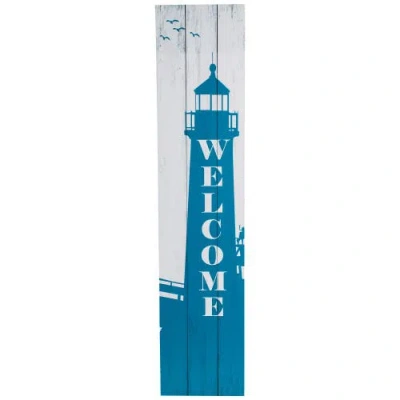 NORTHLIGHT NORTHLIGHT WEATHERED LIGHTHOUSE "WELCOME" PORCH BOARD SIGN DECORATION