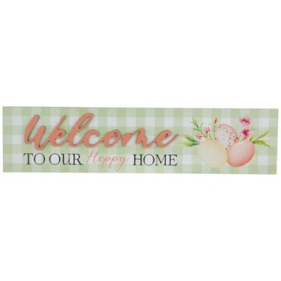 NORTHLIGHT NORTHLIGHT WELCOME TO OUR HOPPY HOME EASTER WALL SIGN