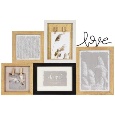 NORTHLIGHT NORTHLIGHT WOODEN "LOVE" WALL COLLAGE PHOTO FRAME