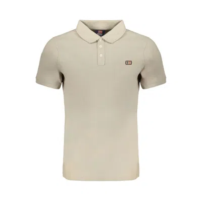 NORWAY 1963 NORWAY 1963 BEIGE COTTON POLO MEN'S SHIRT