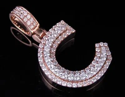 NSG MEN'S 3.10 CT TESTER PASSING MOISSANITE PERSONALISE INITIAL PENDANT 925 SILVER